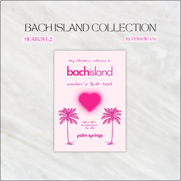 Bach Island Bachelorette Party Templates Bundle | Island Themed Love Bachelorette Weekend Decor | Island Villa Stationery Games Templates L2 - Image 7