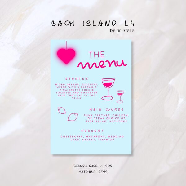 Bach Island Bachelorette Party Templates Bundle | Island Themed Love Bachelorette Weekend Decor | Island Villa Stationery Games Templates L4 - Image 7